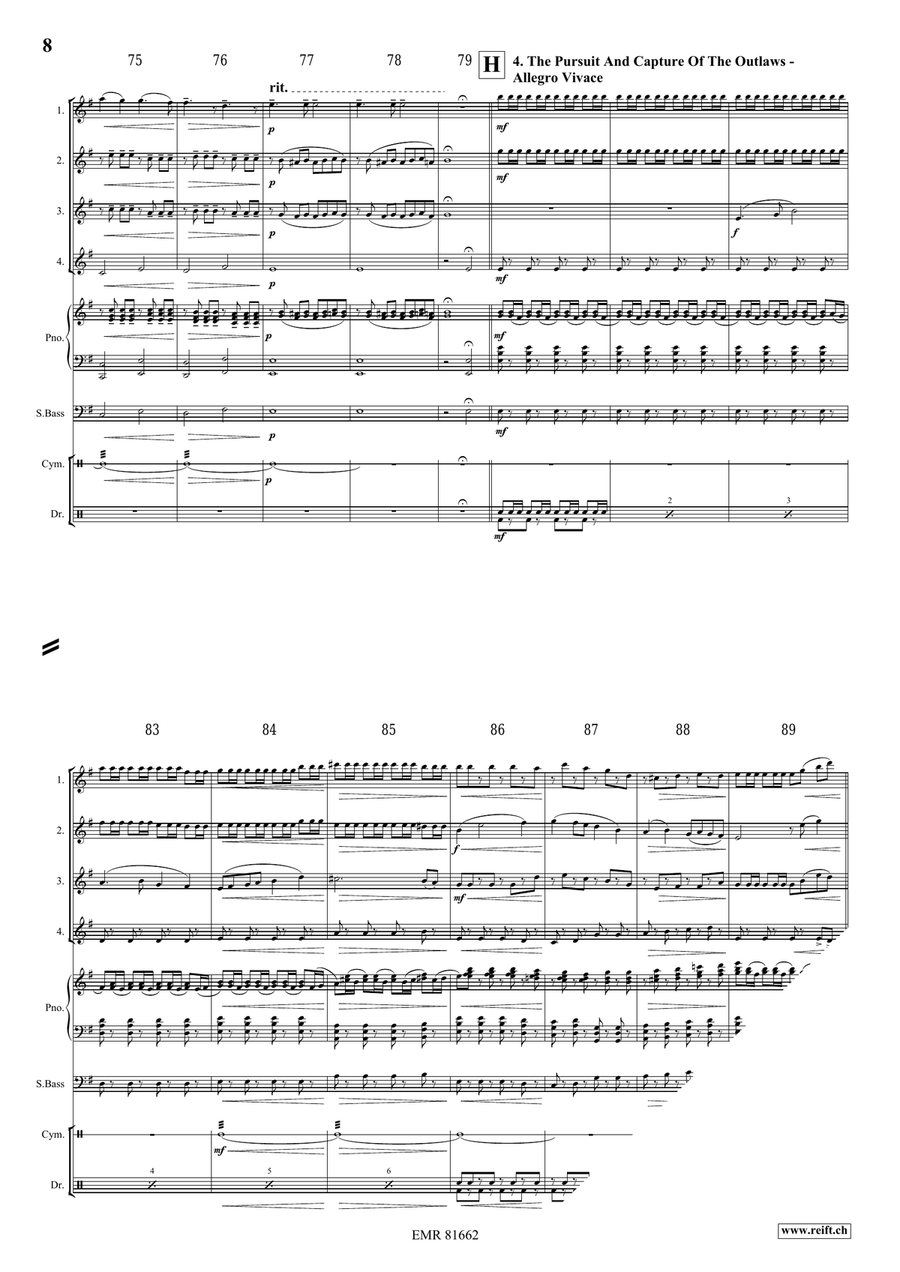 The Wild West Adventure The Wild West Adventure Flute Quartet scores gallery preview page 8