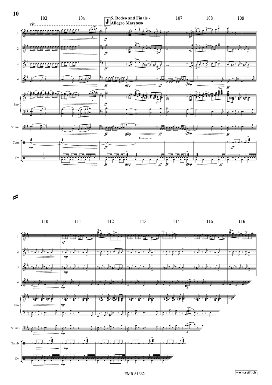 The Wild West Adventure The Wild West Adventure Flute Quartet scores gallery preview page 9