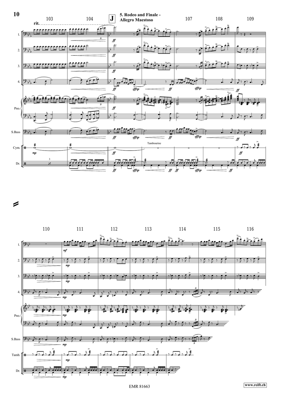 The Wild West Adventure The Wild West Adventure Bassoon Quartet scores gallery preview page 9