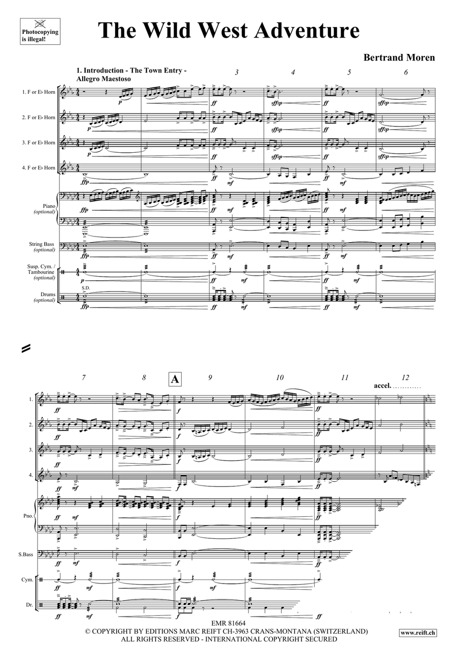 The Wild West Adventure The Wild West Adventure Horn scores gallery preview page 4