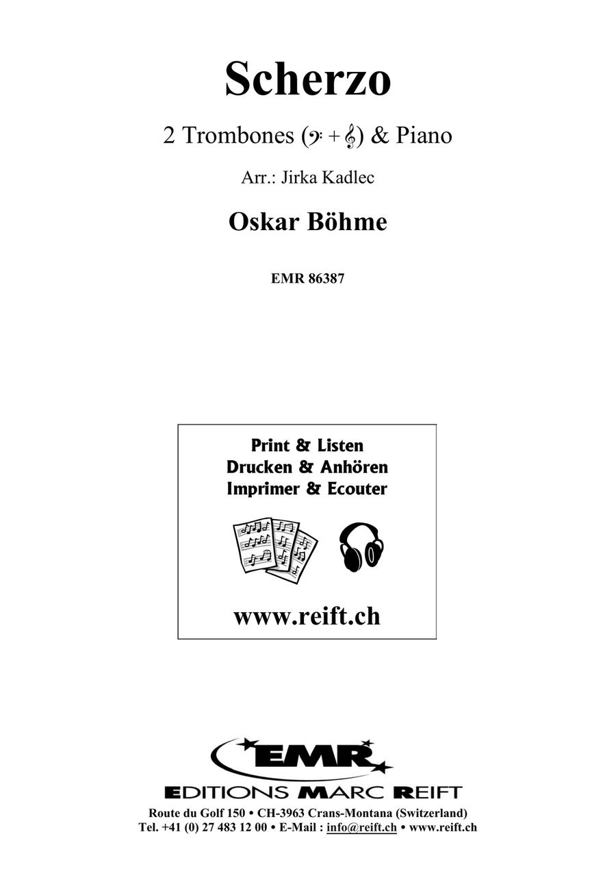 Scherzo Scherzo Trombone Duet scores gallery preview page 2