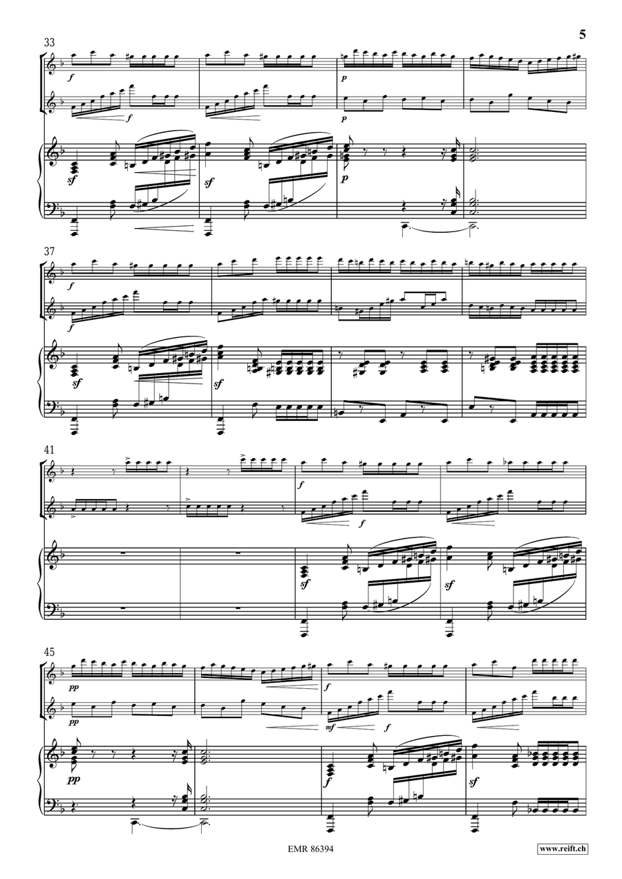 Scherzo by Oskar Bohme Flute Duet - Sheet Music page 5