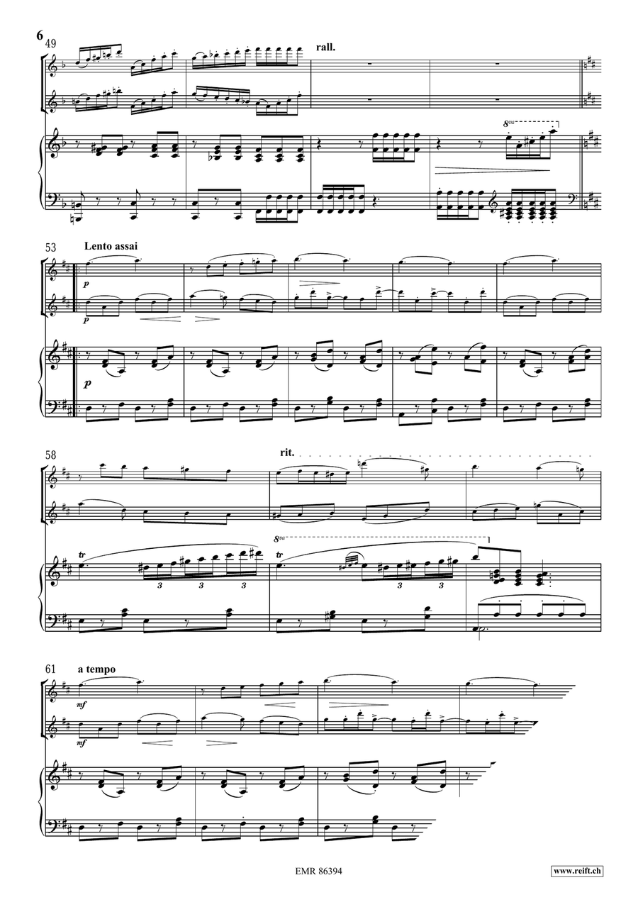 Scherzo by Oskar Bohme Flute Duet - Sheet Music page 6