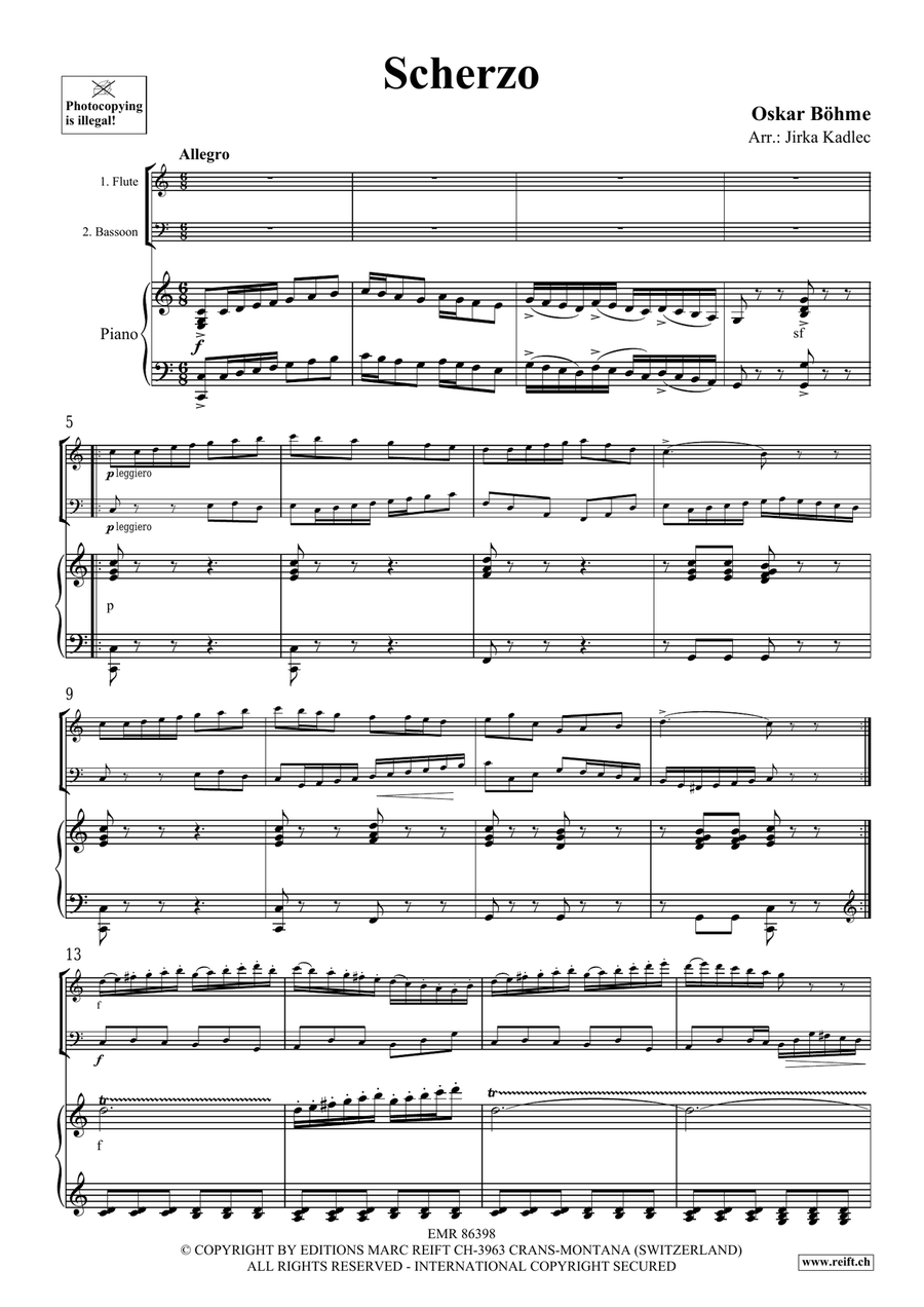 Scherzo Scherzo Bassoon scores gallery preview page 3