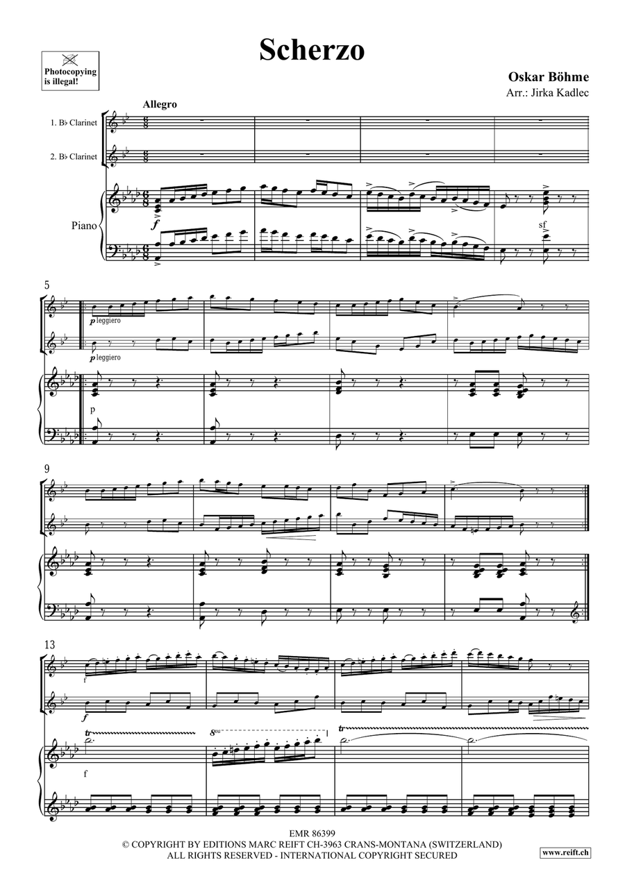 Scherzo Scherzo Clarinet Duet scores gallery preview page 3