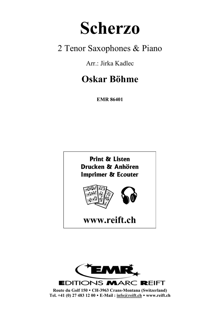 Scherzo Scherzo Tenor Saxophone scores gallery preview page 2