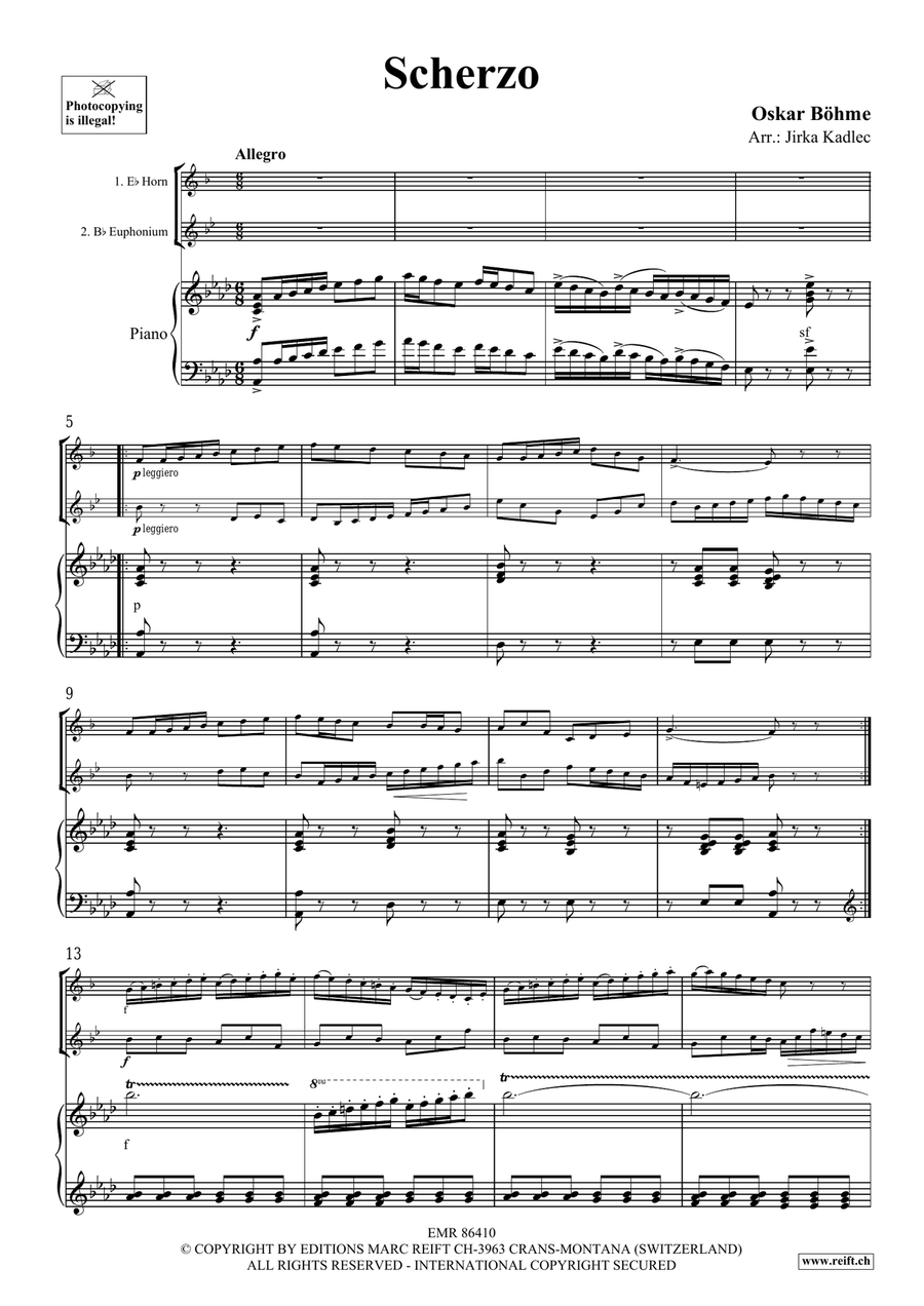 Scherzo Scherzo Euphonium scores gallery preview page 3