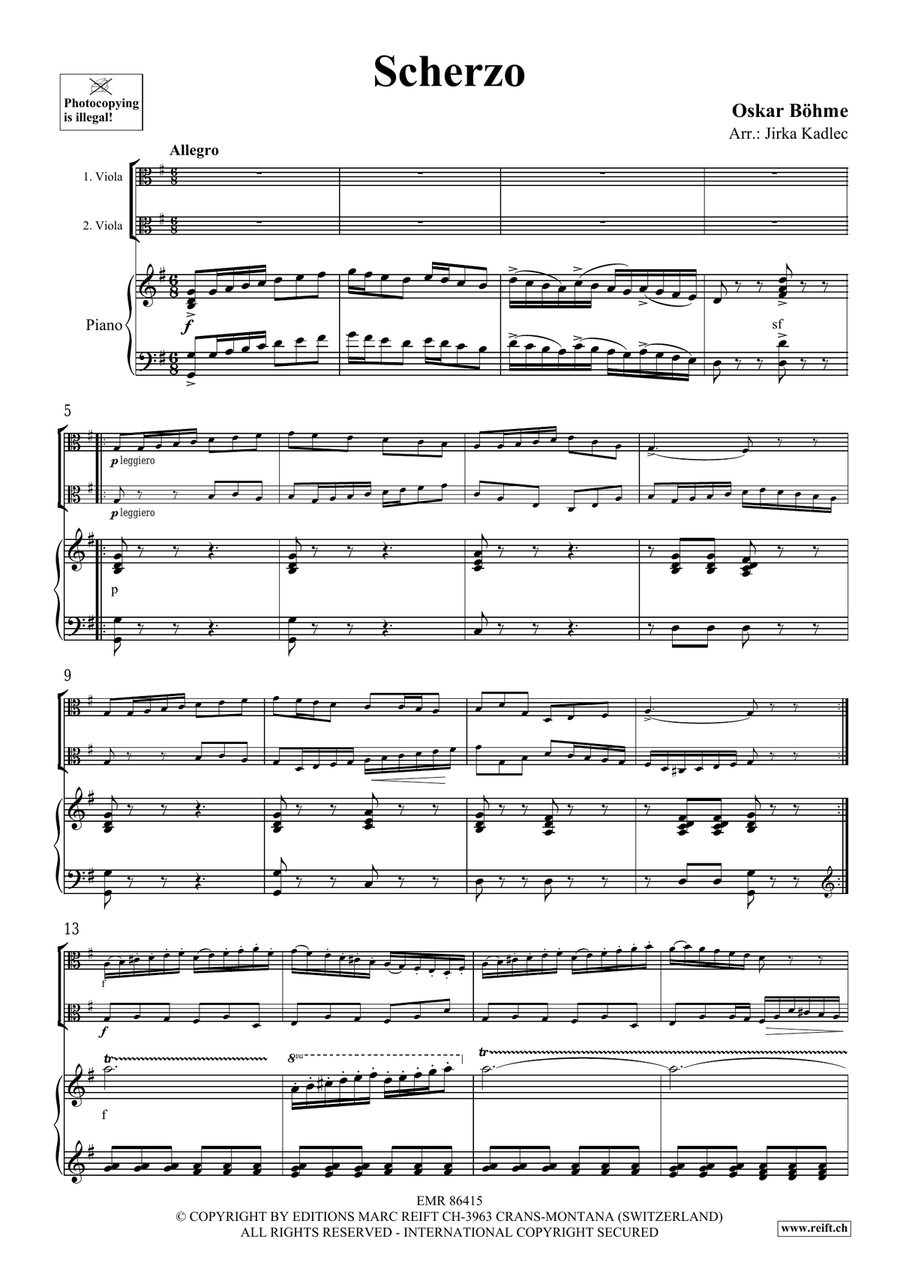 Scherzo Scherzo Viola scores gallery preview page 3