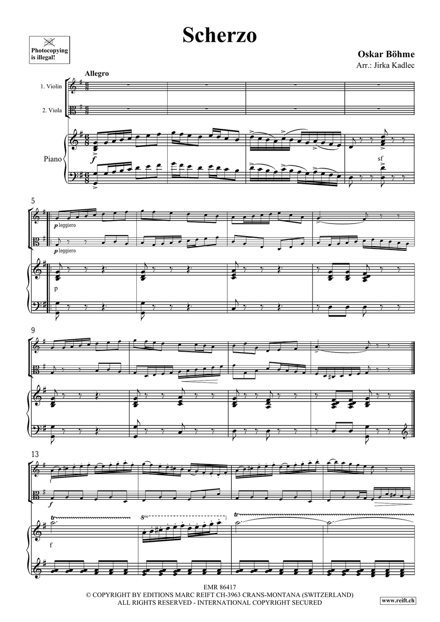Scherzo Scherzo Viola scores gallery preview page 3