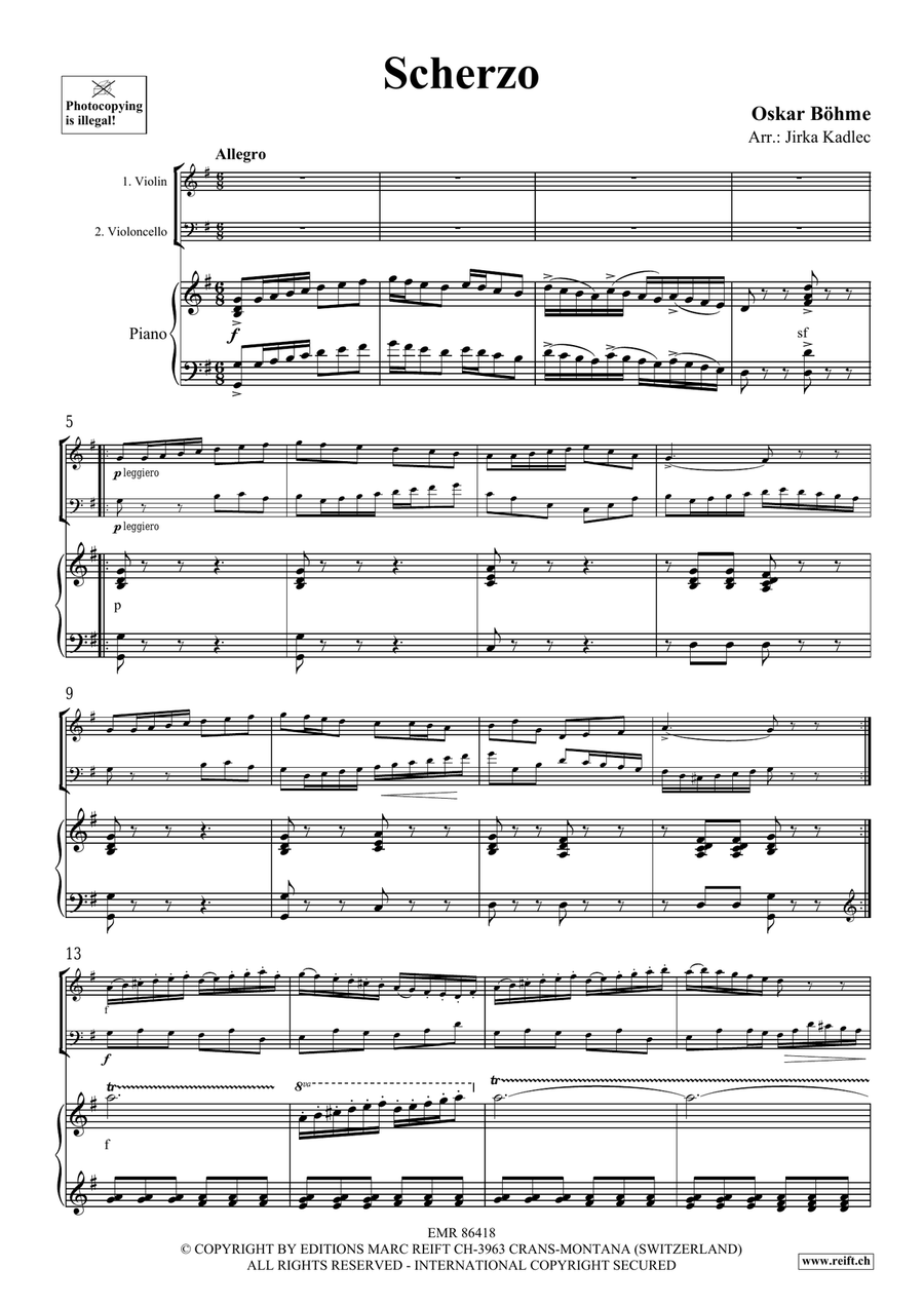 Scherzo Scherzo Piano Trio scores gallery preview page 3