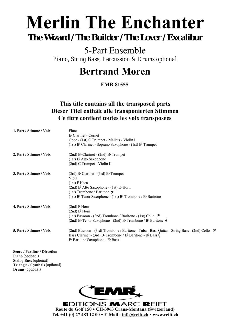 Merlin The Enchanter Merlin The Enchanter Score scores gallery preview page 2