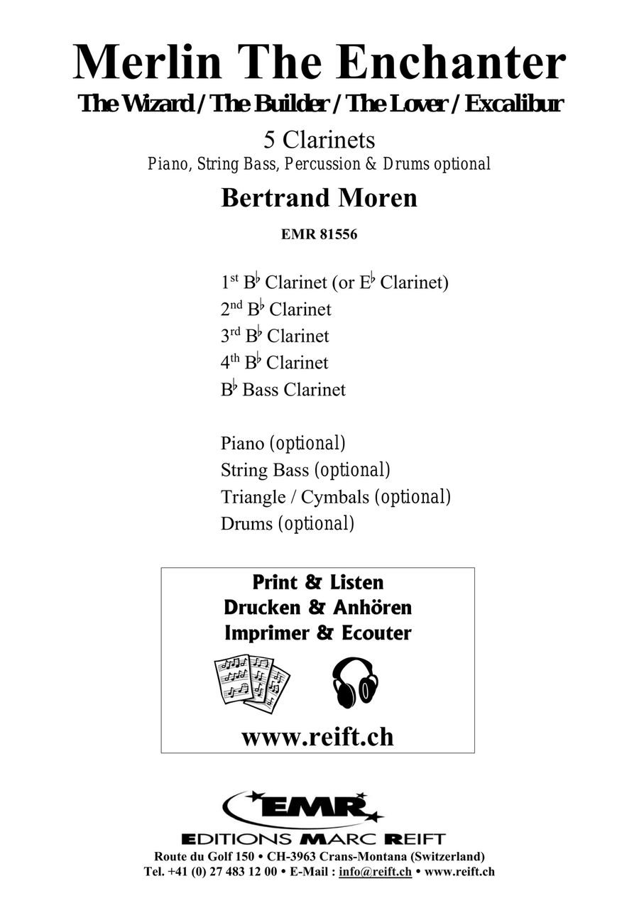 Merlin The Enchanter Merlin The Enchanter Clarinet Quintet scores gallery preview page 2