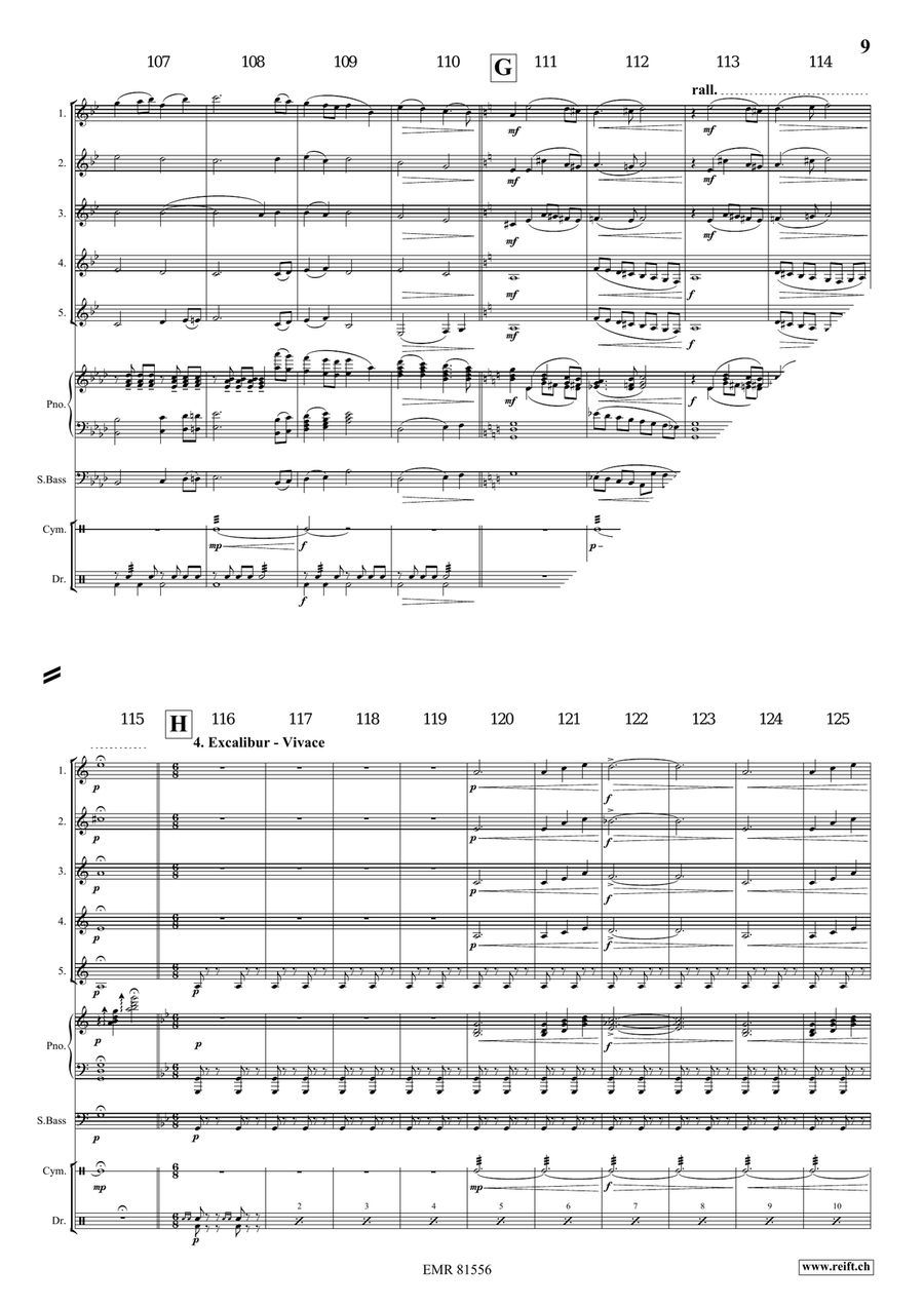 Merlin The Enchanter Merlin The Enchanter Clarinet Quintet scores gallery preview page 7