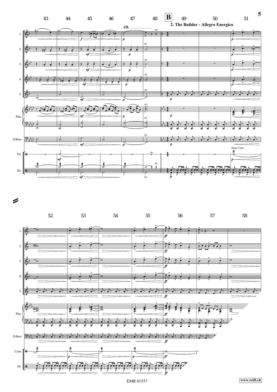 Merlin The Enchanter Merlin The Enchanter Saxophone Quintet scores gallery preview page 5