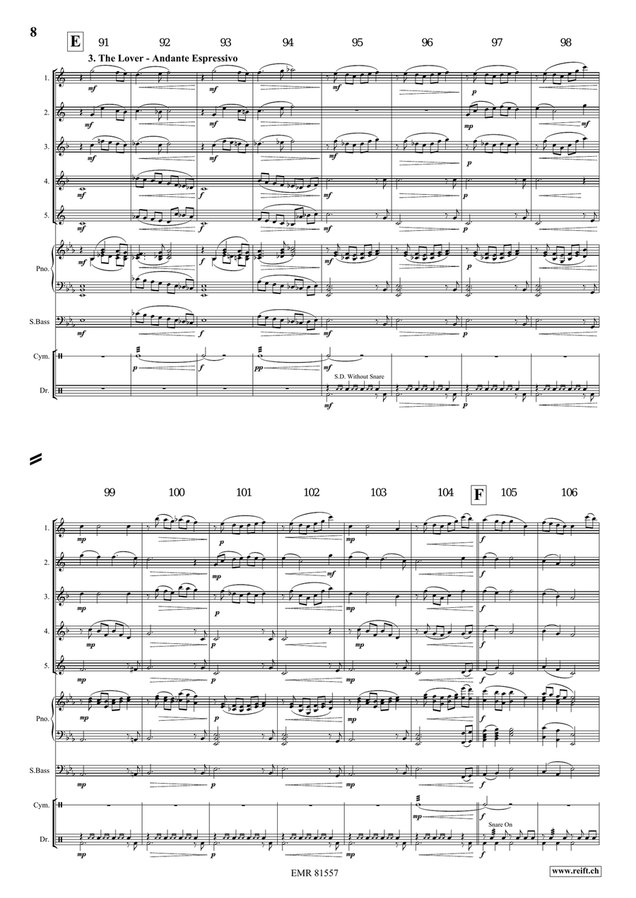 Merlin The Enchanter Merlin The Enchanter Saxophone Quintet scores gallery preview page 6