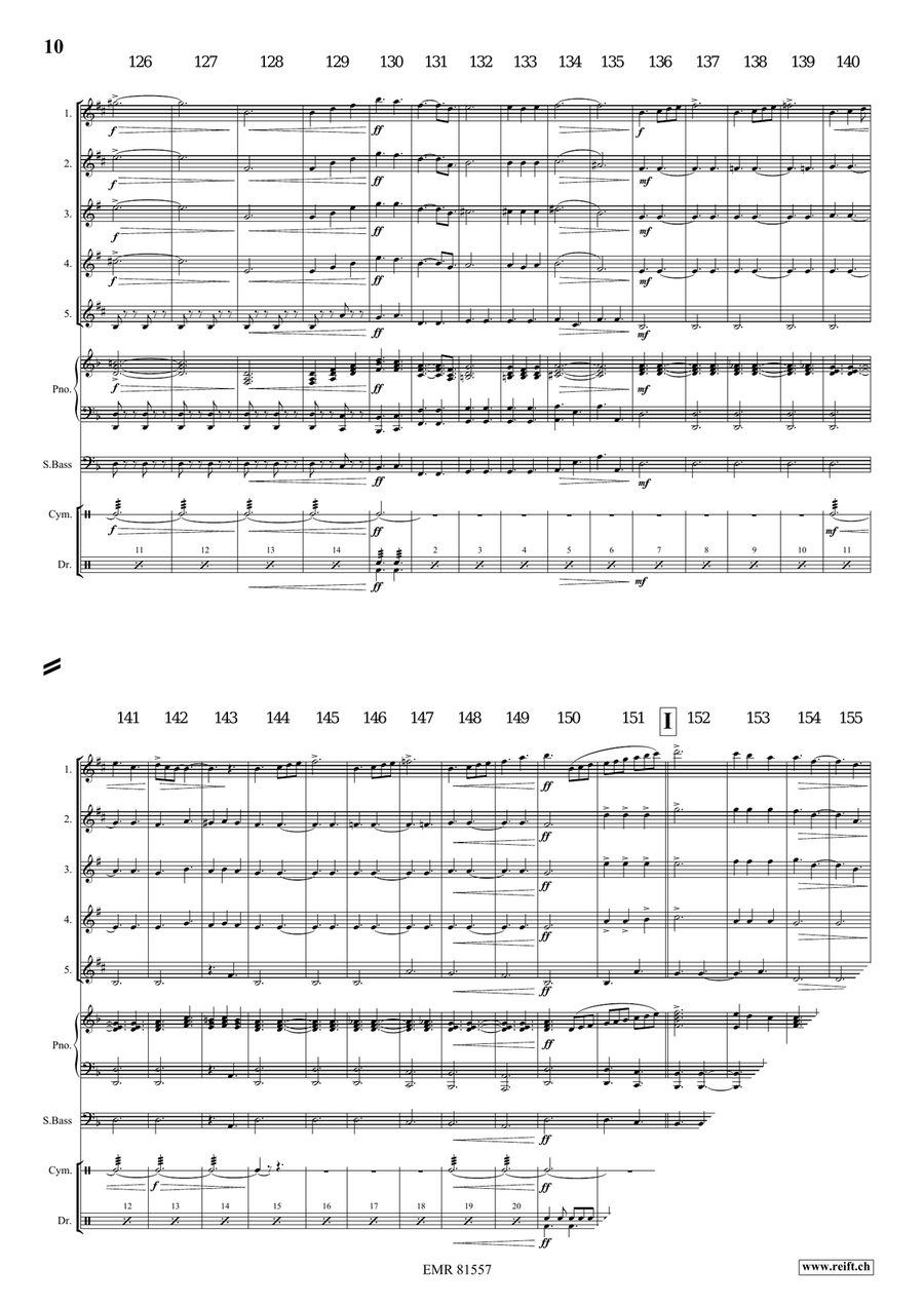 Merlin The Enchanter Merlin The Enchanter Saxophone Quintet scores gallery preview page 8