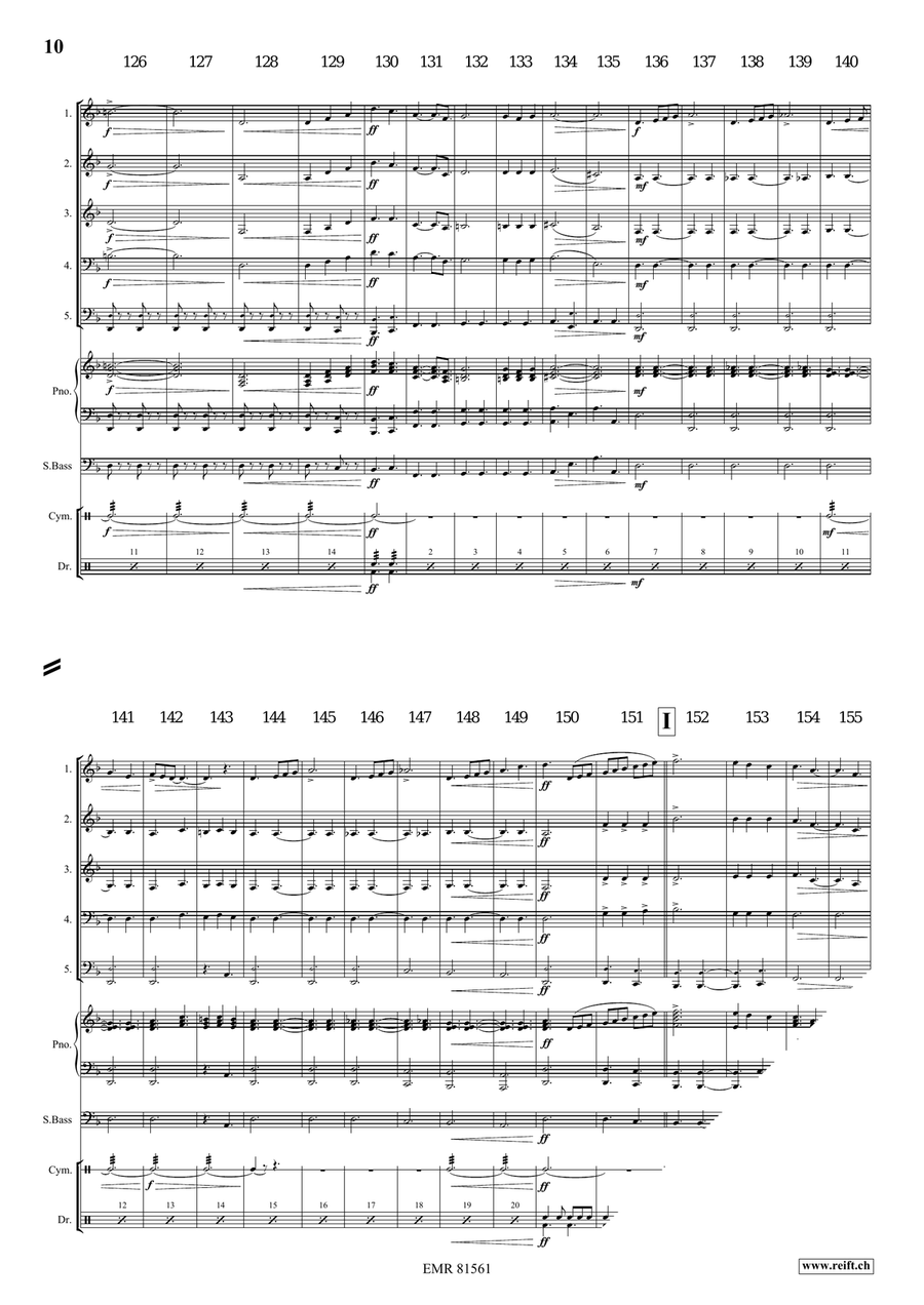 Merlin The Enchanter Merlin The Enchanter Brass Quintet scores gallery preview page 8