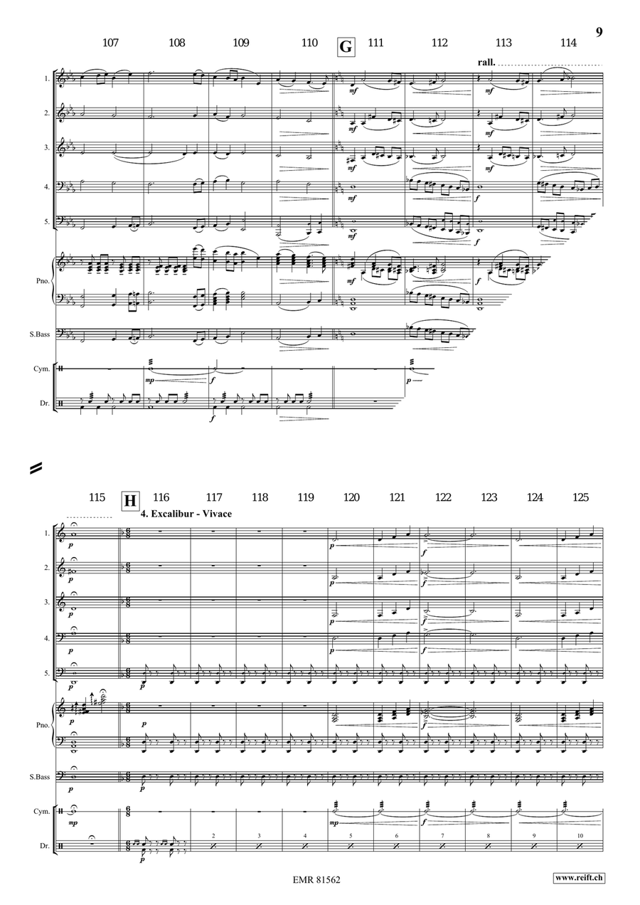 Merlin The Enchanter Merlin The Enchanter Woodwind Quintet scores gallery preview page 7
