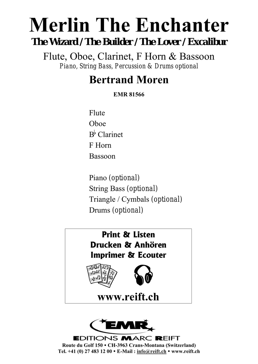 Merlin The Enchanter Merlin The Enchanter Woodwind Quintet scores gallery preview page 2
