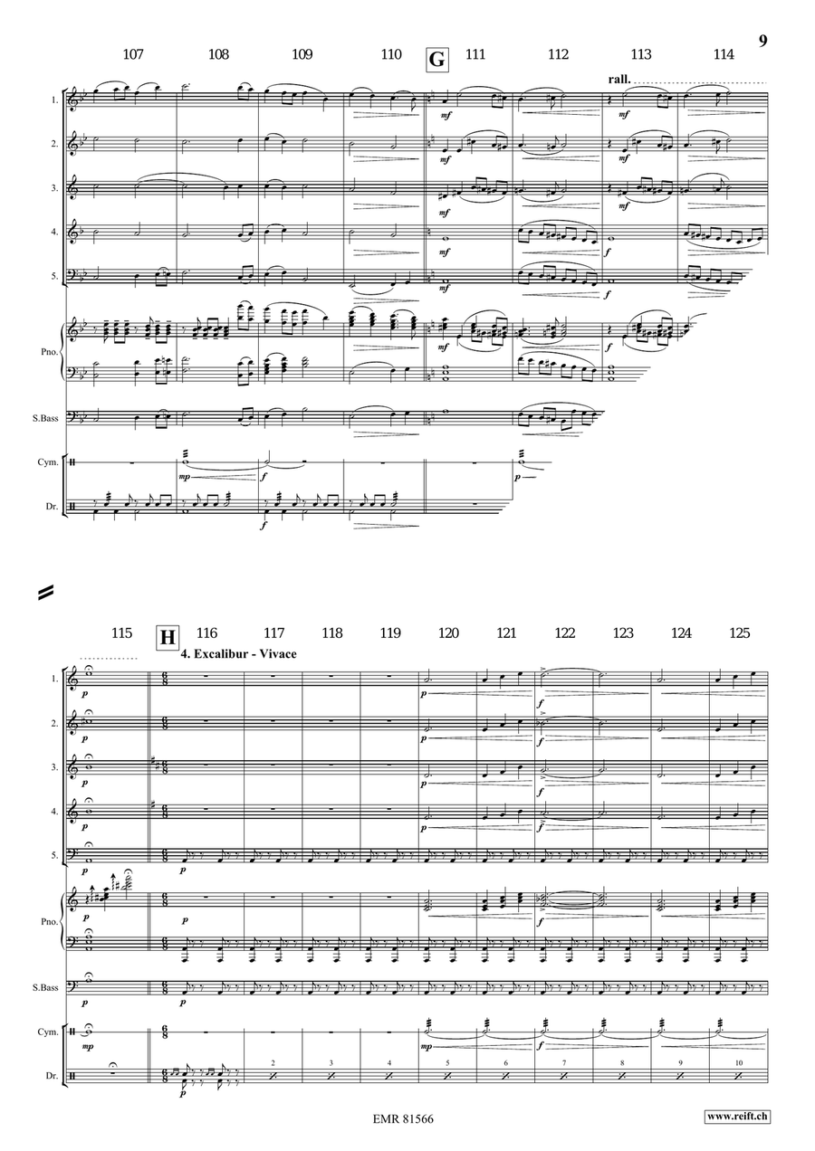 Merlin The Enchanter Merlin The Enchanter Woodwind Quintet scores gallery preview page 7