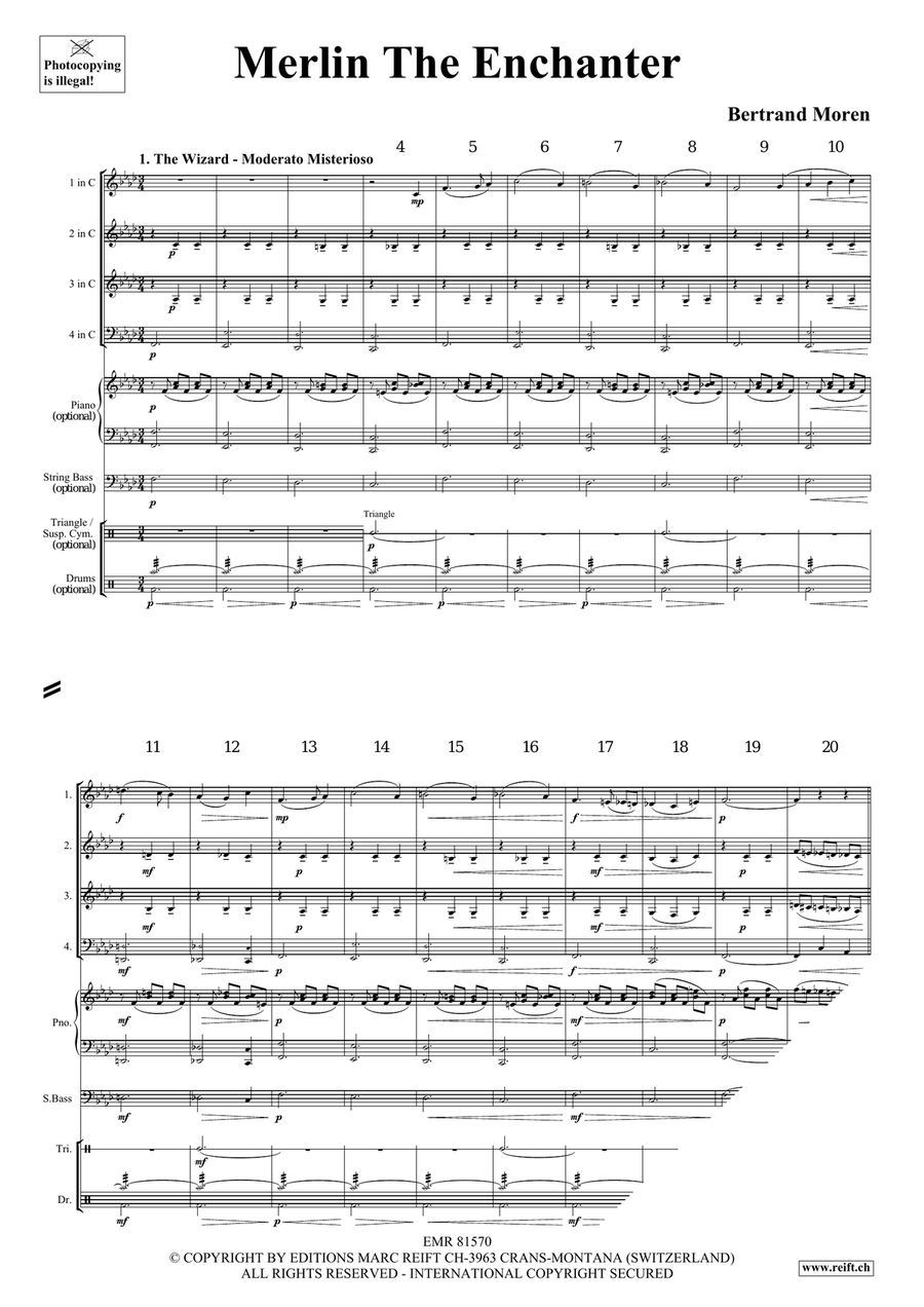 Merlin The Enchanter Merlin The Enchanter Score scores gallery preview page 4