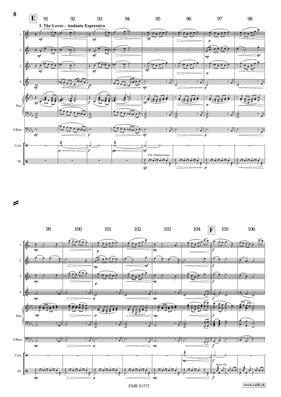 Merlin The Enchanter Merlin The Enchanter Saxophone Quartet scores gallery preview page 6