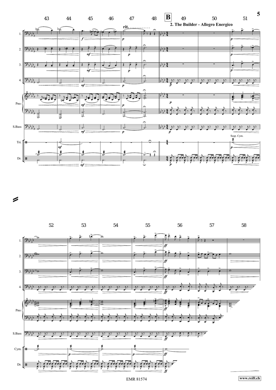 Merlin The Enchanter Merlin The Enchanter Trombone Quartet scores gallery preview page 5
