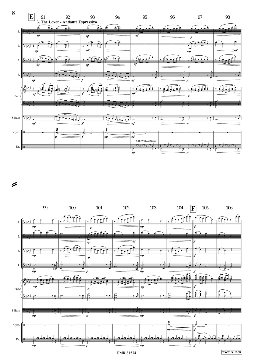 Merlin The Enchanter Merlin The Enchanter Trombone Quartet scores gallery preview page 6