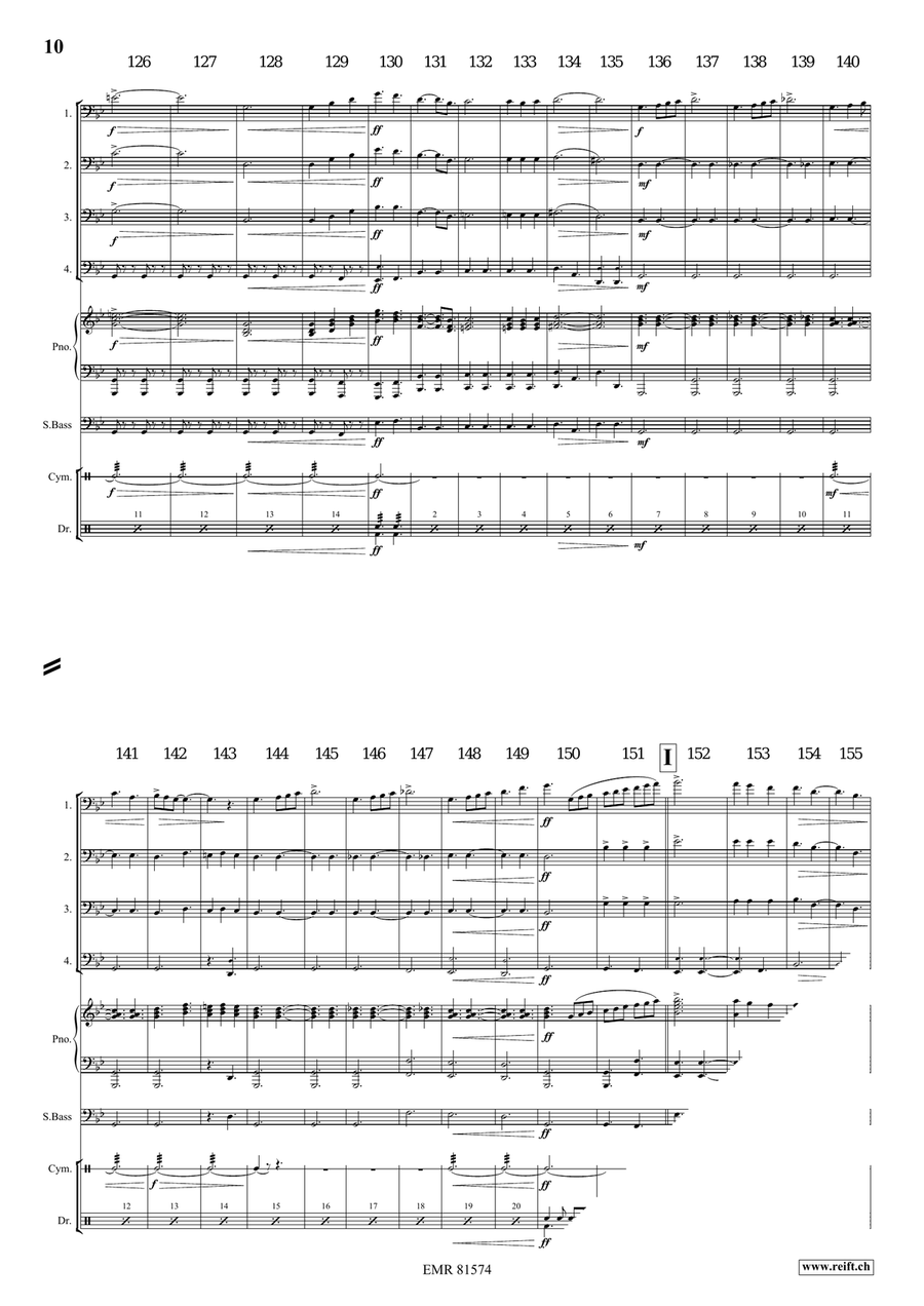 Merlin The Enchanter Merlin The Enchanter Trombone Quartet scores gallery preview page 8