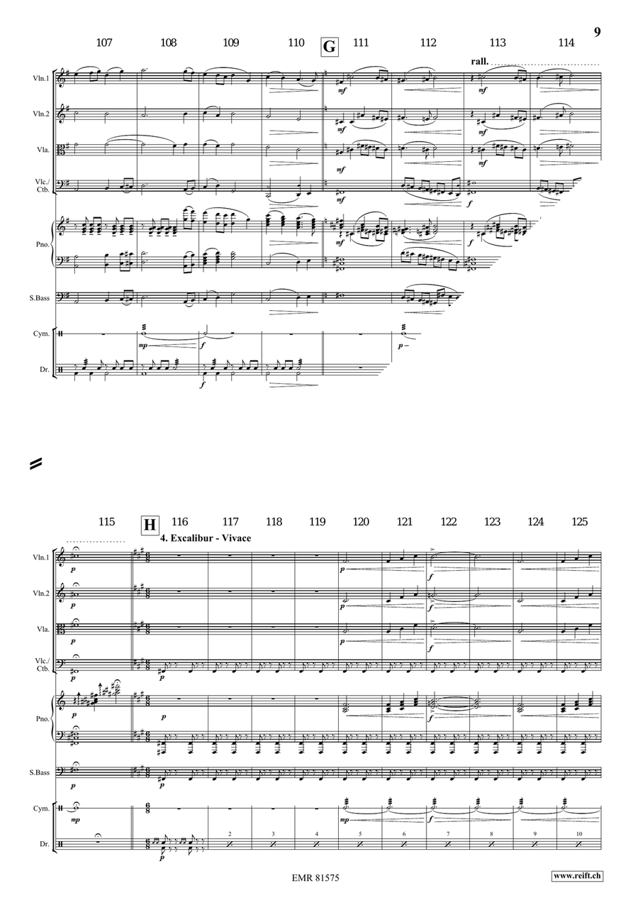 Merlin The Enchanter Merlin The Enchanter String Quartet scores gallery preview page 7