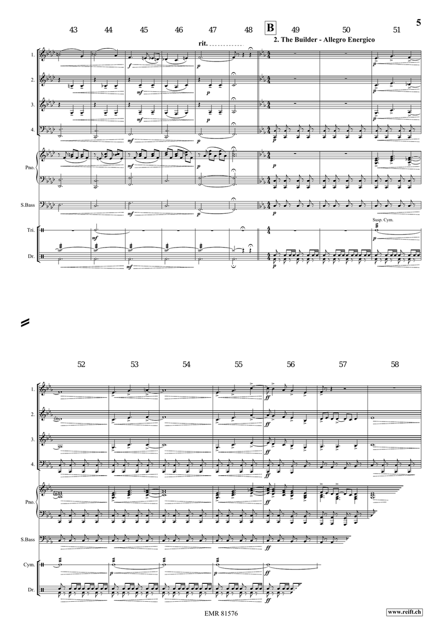 Merlin The Enchanter Merlin The Enchanter Brass Quartet scores gallery preview page 5