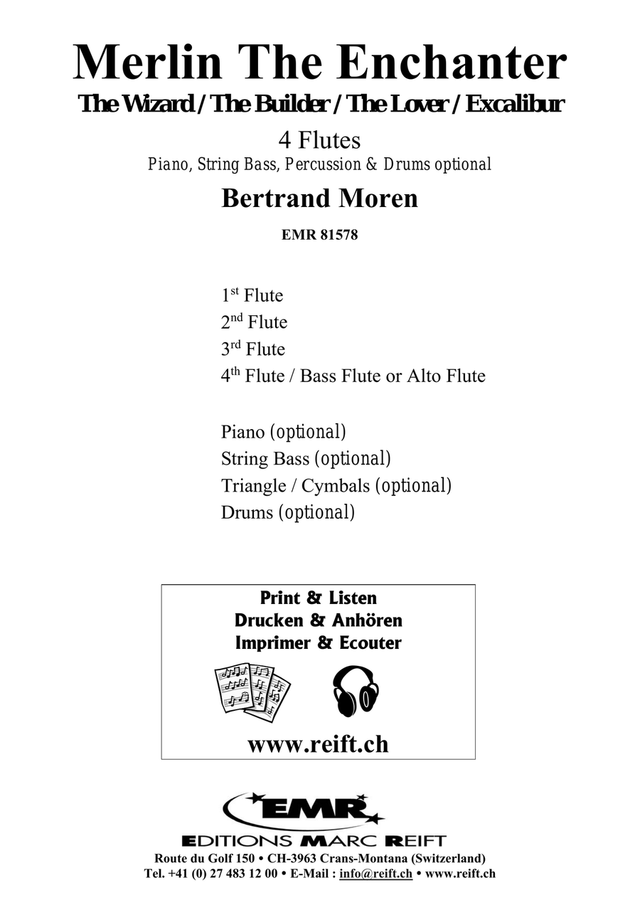 Merlin The Enchanter Merlin The Enchanter Flute Quartet scores gallery preview page 2