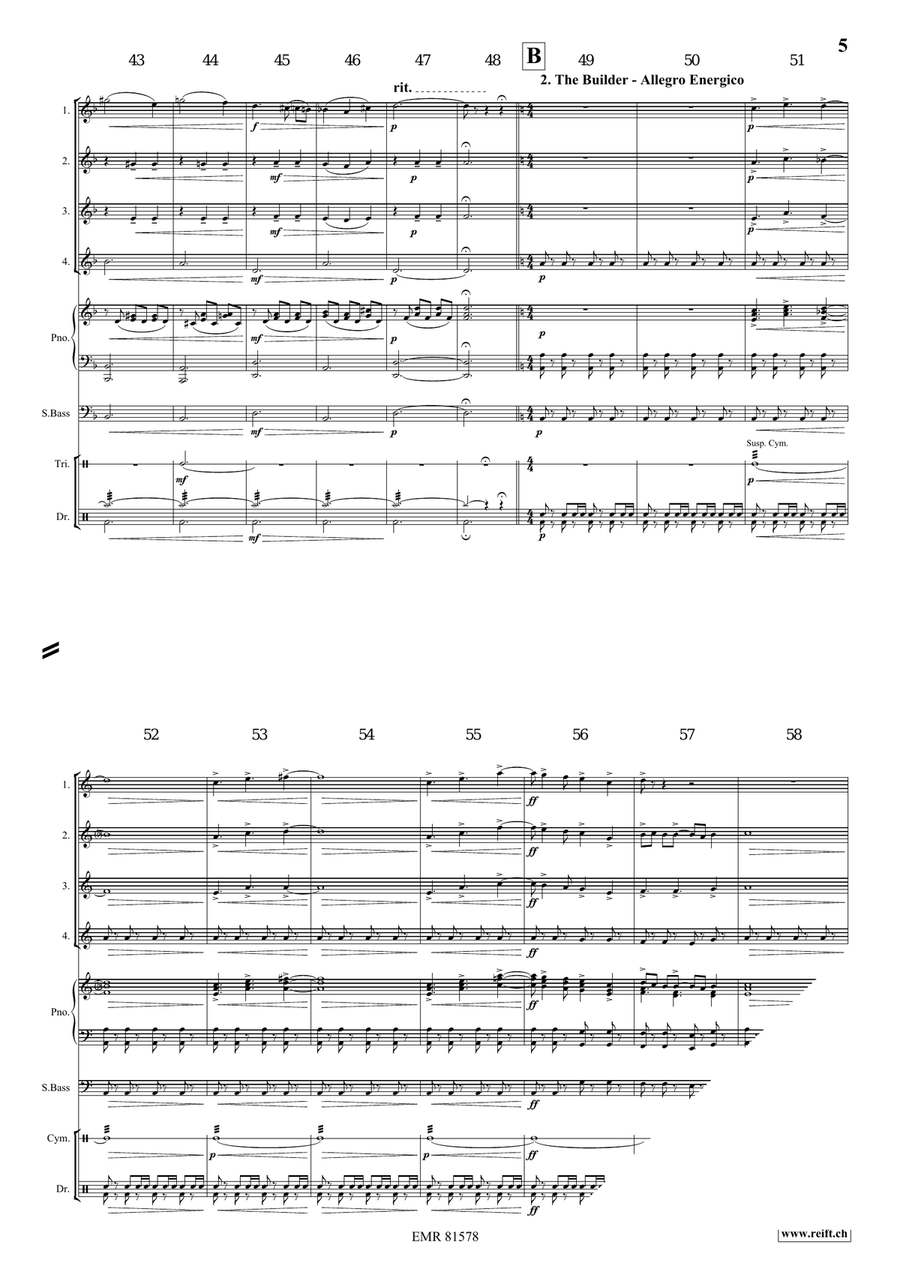 Merlin The Enchanter Merlin The Enchanter Flute Quartet scores gallery preview page 5