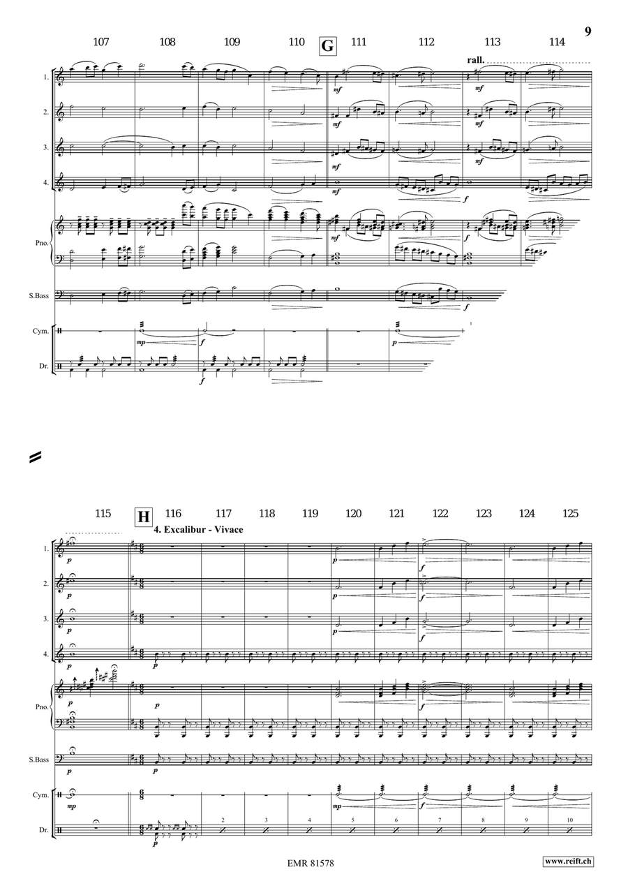 Merlin The Enchanter Merlin The Enchanter Flute Quartet scores gallery preview page 7