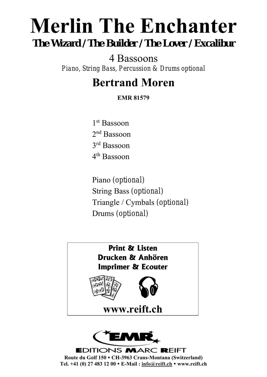 Merlin The Enchanter Merlin The Enchanter Bassoon Quartet scores gallery preview page 2