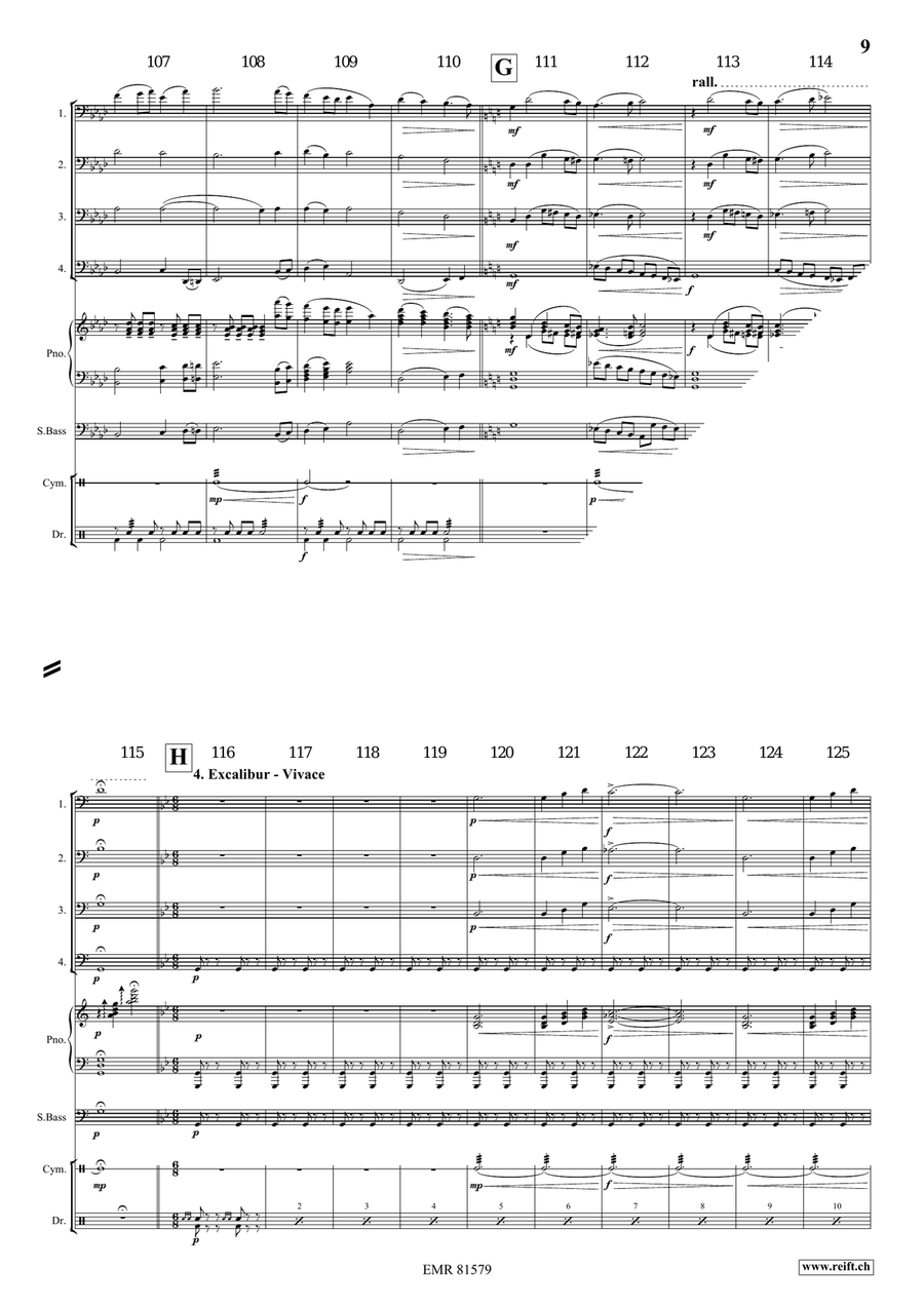 Merlin The Enchanter Merlin The Enchanter Bassoon Quartet scores gallery preview page 7