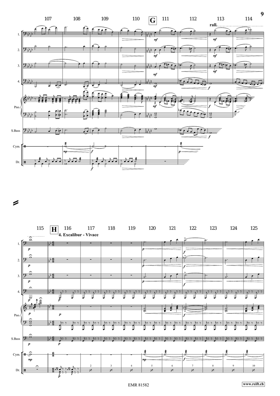 Merlin The Enchanter Merlin The Enchanter Tuba Quartet scores gallery preview page 7