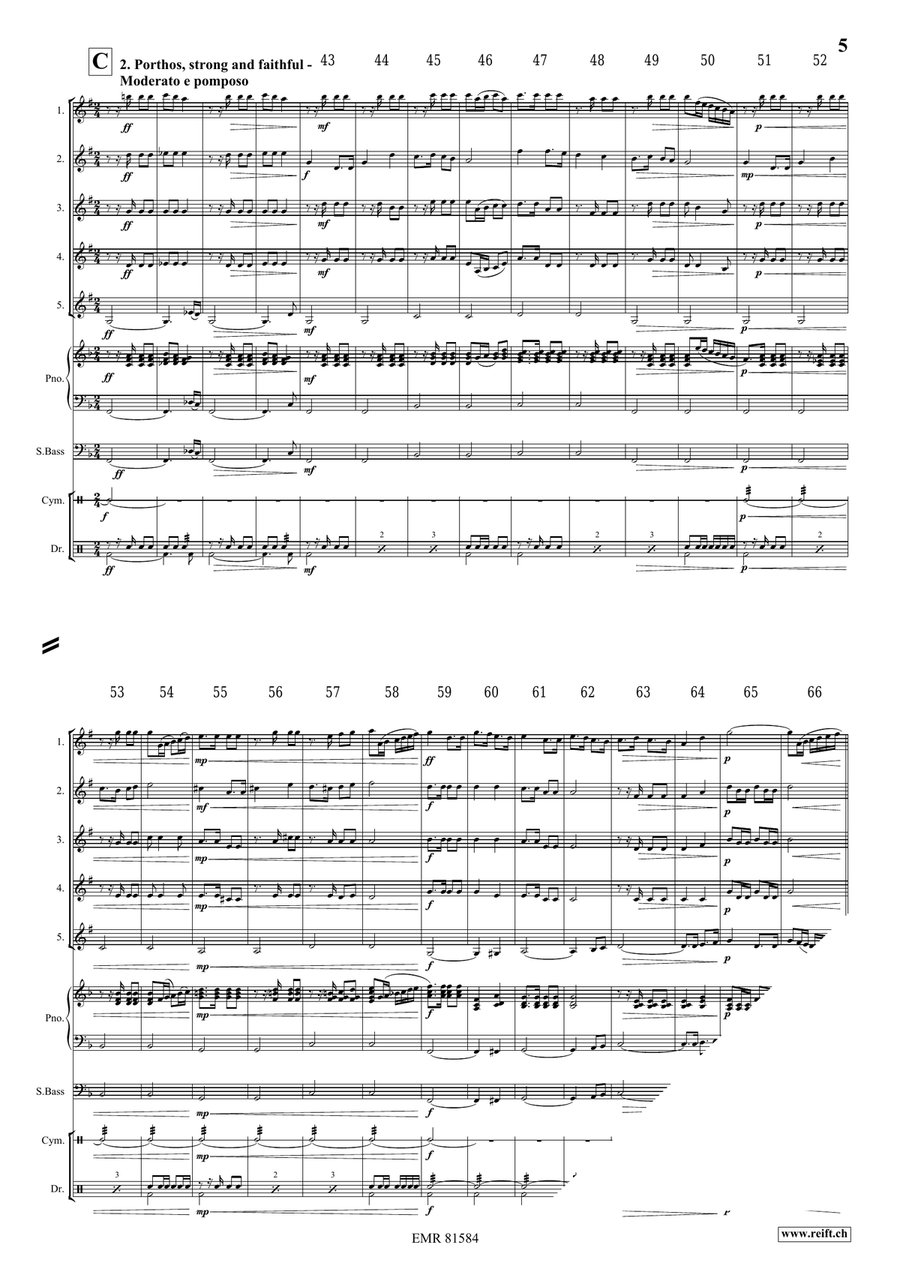 The Musketeers The Musketeers Clarinet Quintet scores gallery preview page 5