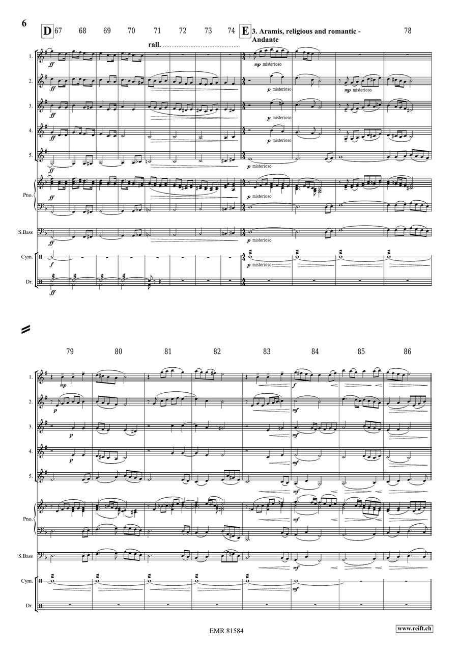 The Musketeers The Musketeers Clarinet Quintet scores gallery preview page 6
