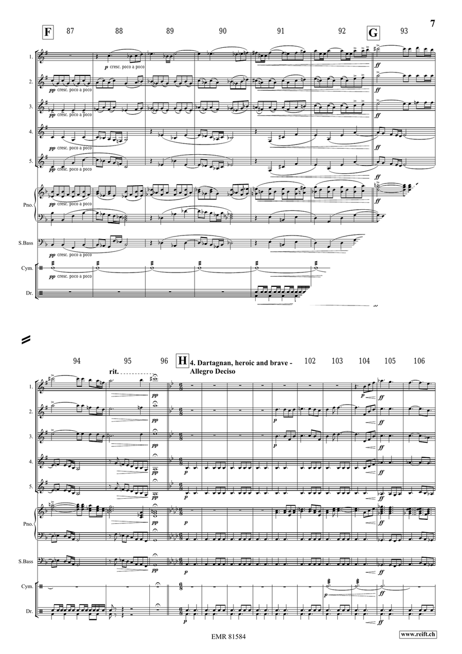 The Musketeers The Musketeers Clarinet Quintet scores gallery preview page 7