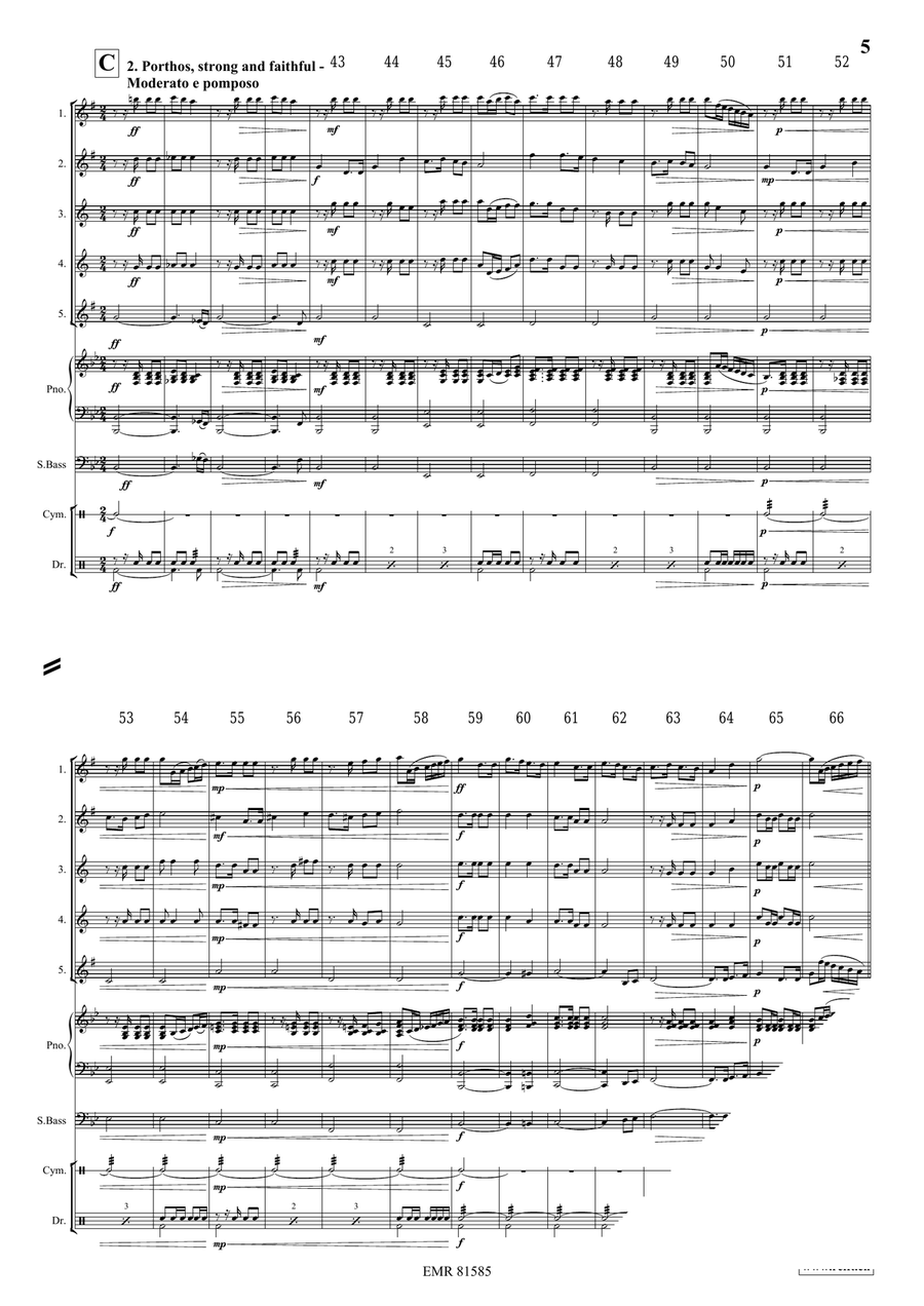 The Musketeers The Musketeers Saxophone Quintet scores gallery preview page 5