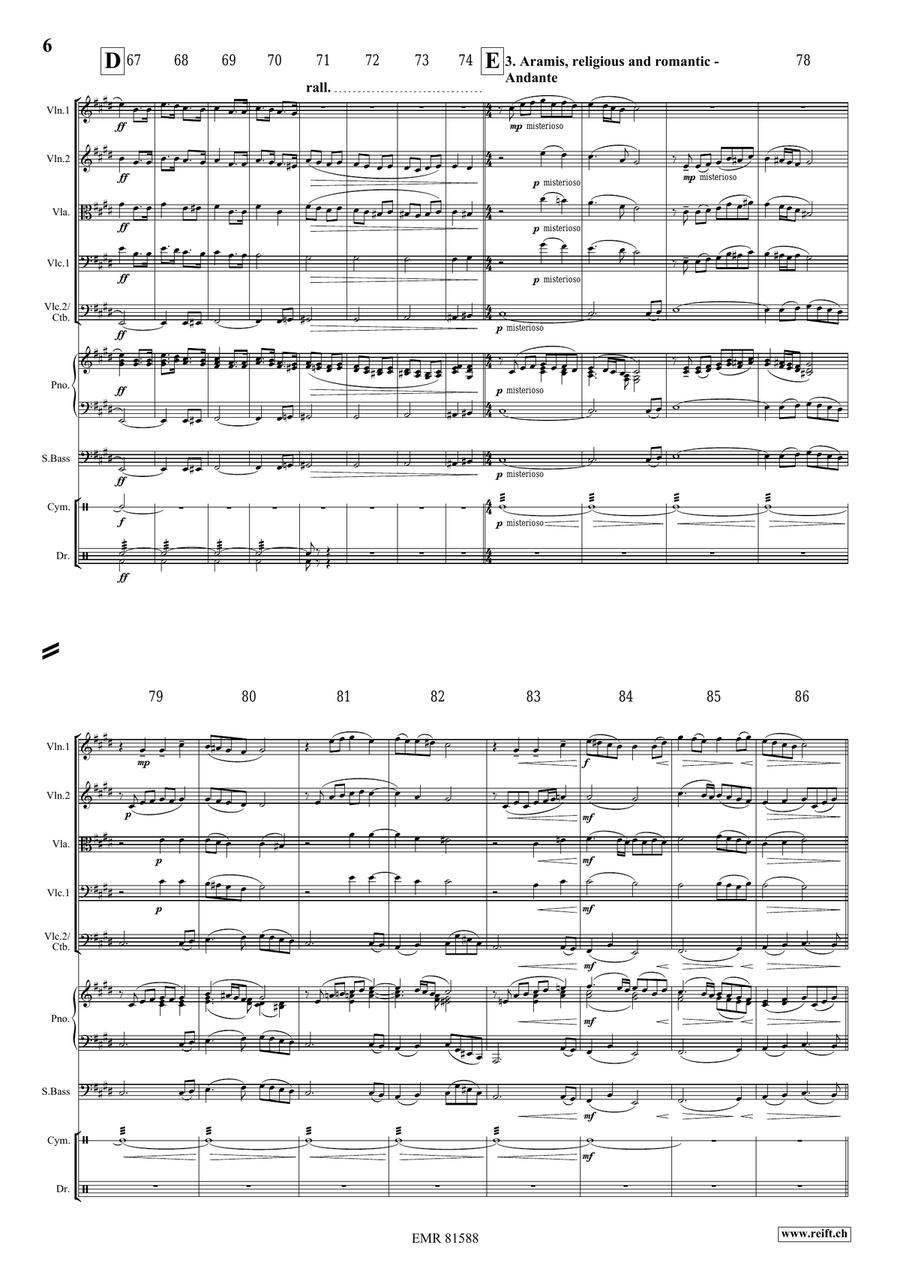 The Musketeers The Musketeers String Quintet scores gallery preview page 6