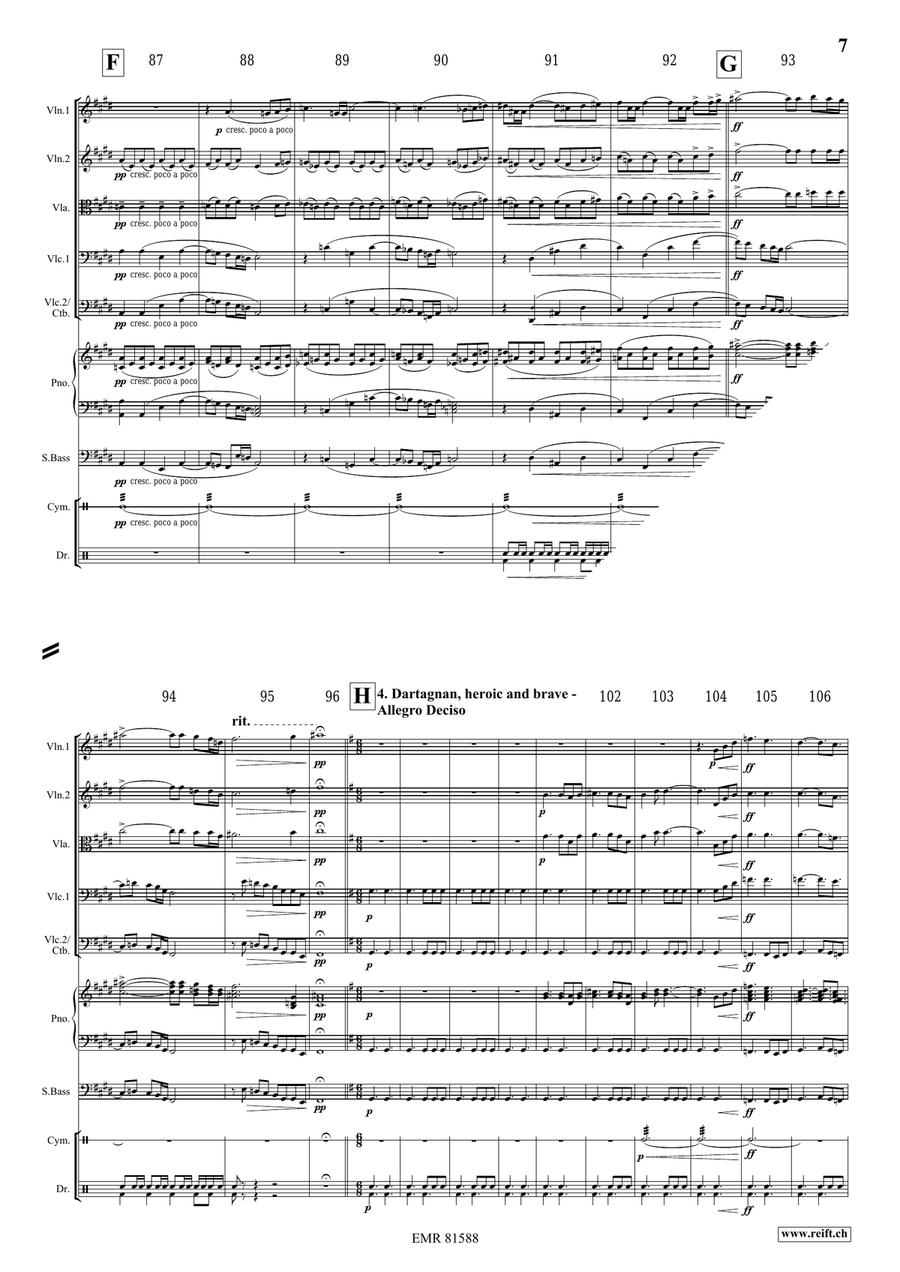 The Musketeers The Musketeers String Quintet scores gallery preview page 7