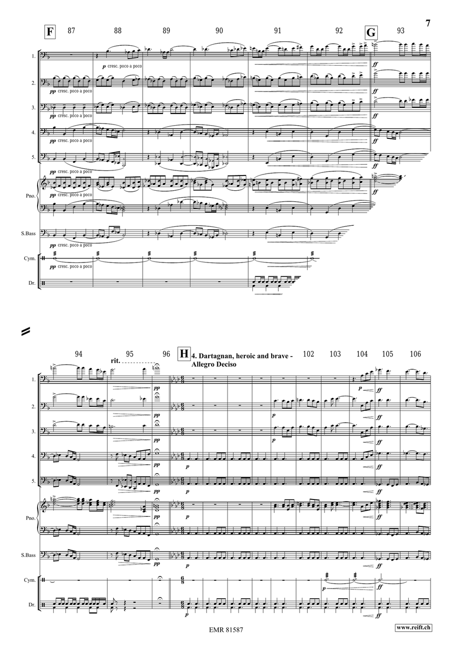 The Musketeers The Musketeers Trombone scores gallery preview page 7