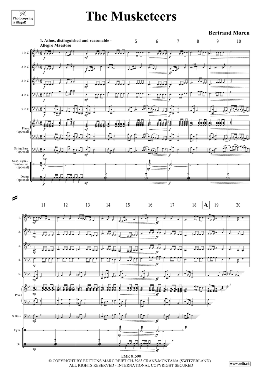 The Musketeers The Musketeers Woodwind Quintet scores gallery preview page 4