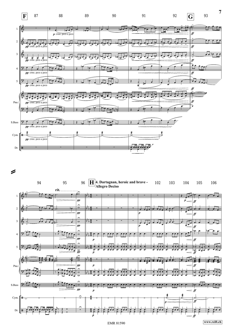 The Musketeers The Musketeers Woodwind Quintet scores gallery preview page 7