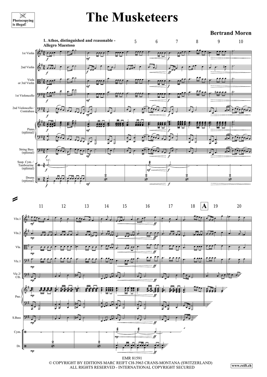 The Musketeers The Musketeers String Orchestra scores gallery preview page 4