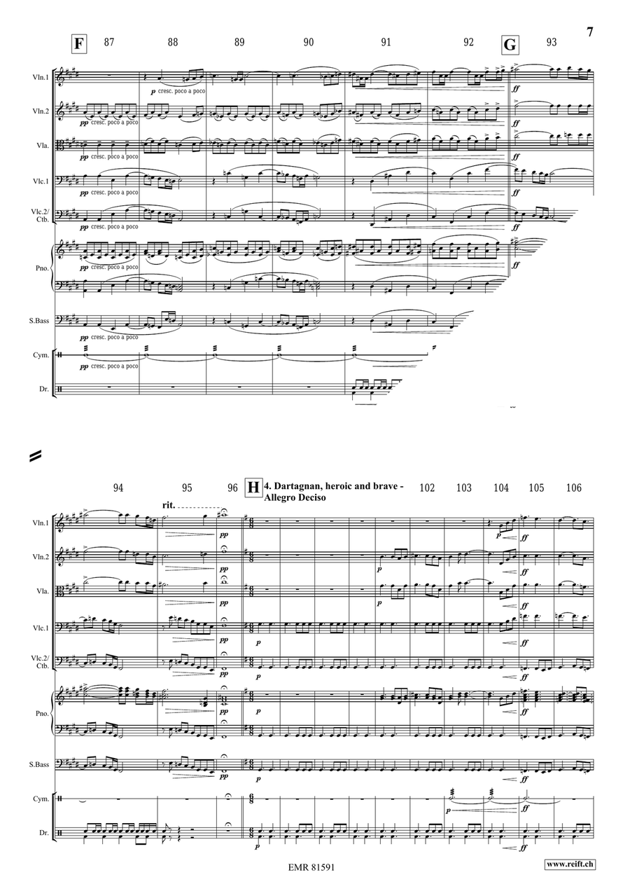 The Musketeers The Musketeers String Orchestra scores gallery preview page 7