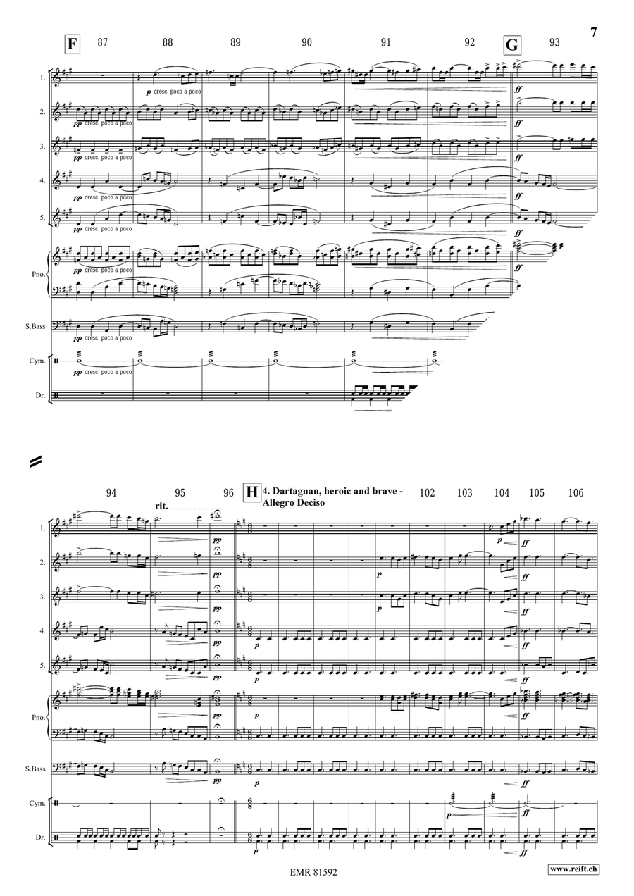 The Musketeers The Musketeers Flute scores gallery preview page 7