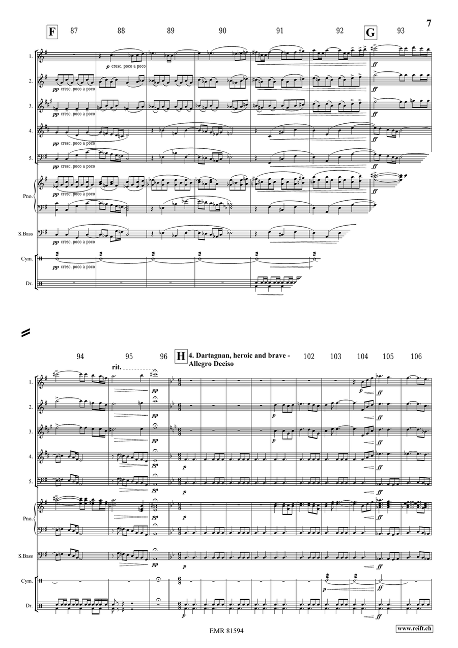 The Musketeers The Musketeers Woodwind Quintet scores gallery preview page 7